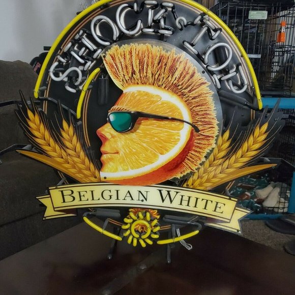Shock Top Belgian White Neon Sign - Picture 2 of 4
